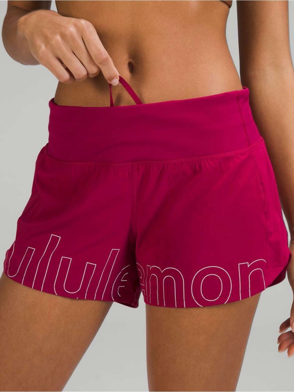 Lululemon Speed Up Mid-Rise GRAPHIC shorts size 4